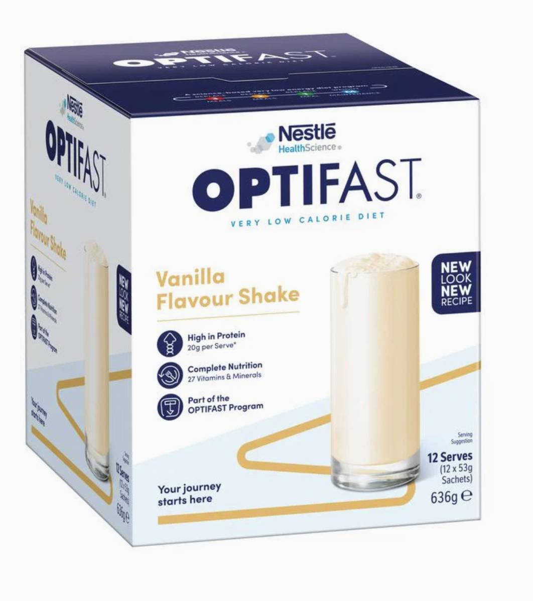 Optifast VLCD Shake Vanilla 12 x 53g sachets 